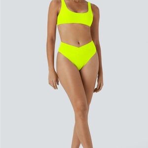 HALARA Bright fluorescent Yellow Bikini Set